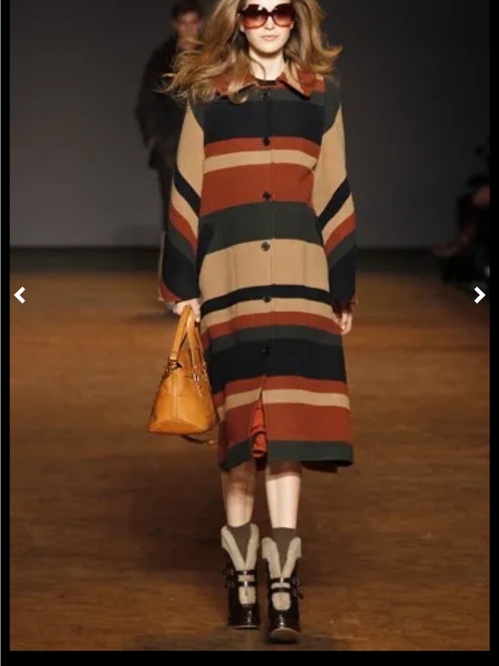 Marc by Marc Jacobs fall 2011 striped long coat